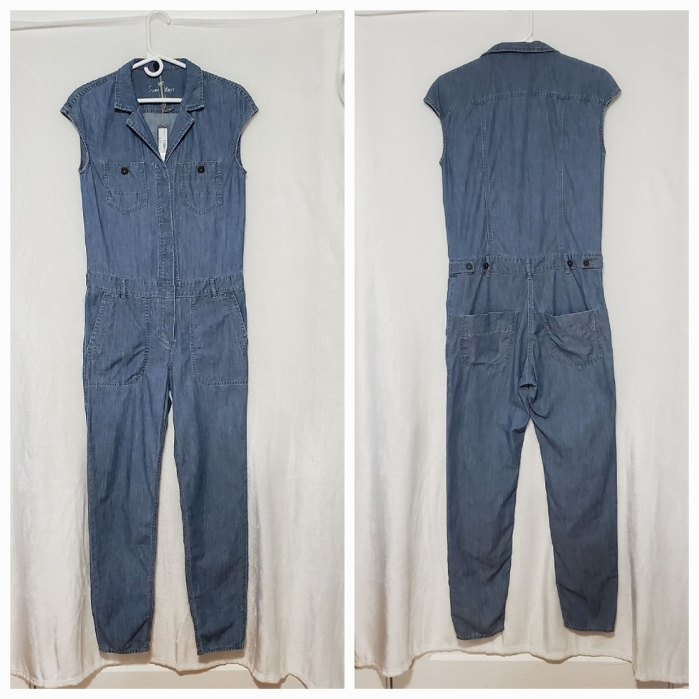 NWT Sunny Days Organic Denim With Soul Jumpsuit Size 8